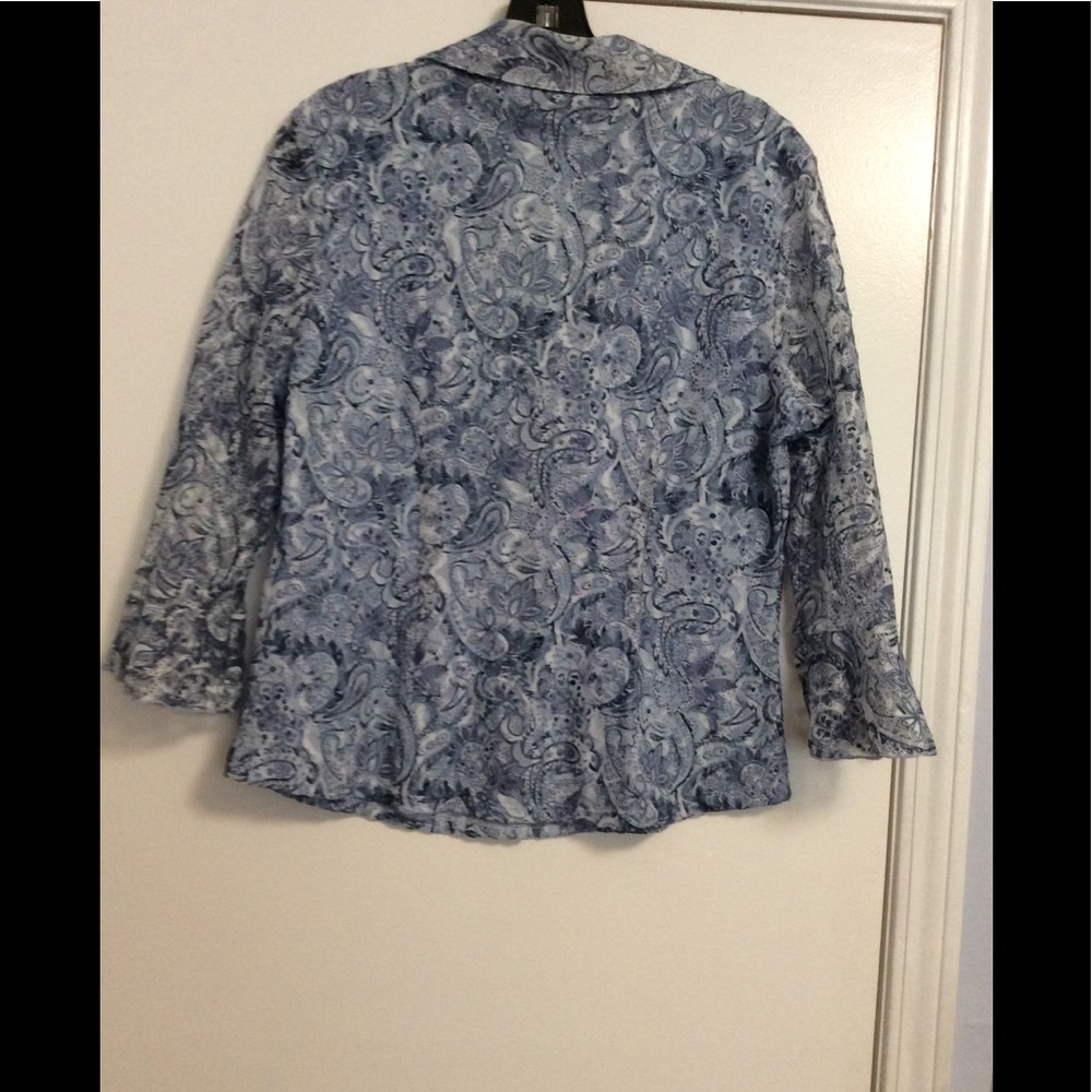 INC Collared Button Top - Picture 2 of 8